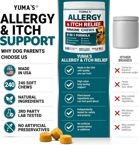 Vista 8 de Masticables para aliviar la alergia de los perros - 240 tratamientos