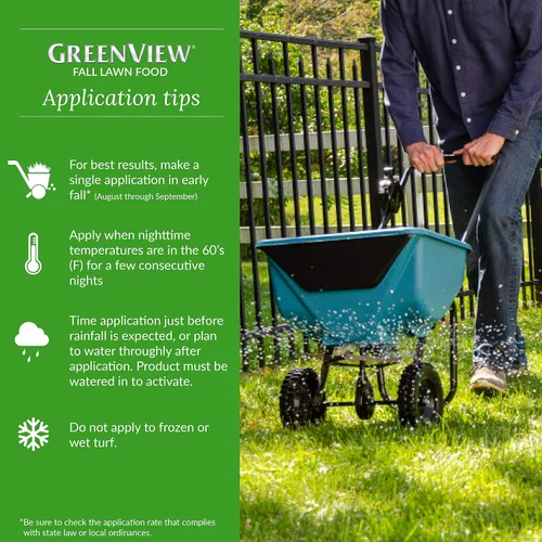 Vista 6 de GreenView. Fertilizante de eficiencia mejorada con alimento de otoño para césped GreenSmart, Blanco