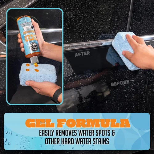 Vista 3 de Chemical Guys Kit para eliminar manchas de agua resistente para pintura, vidrio y metal: elimina residuos minerales y acumulación superficial