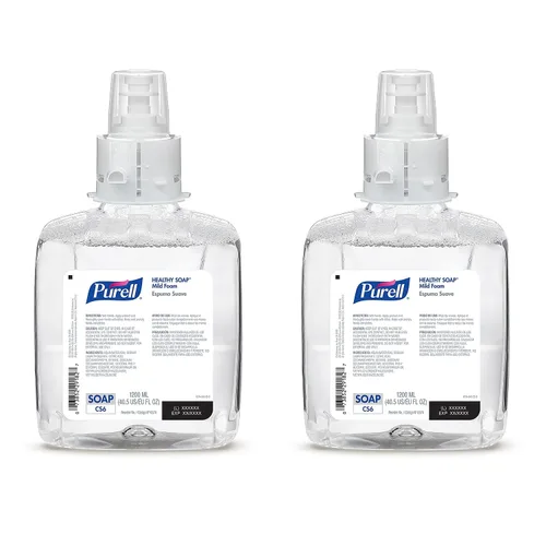 Vista 9 de Purell CS8 - Recambio de espuma de jabón saludable, sin fragancia, 2 unidades x 40.6 fl oz -7874-02