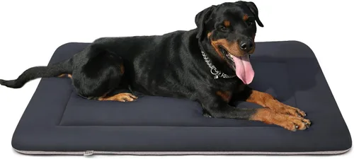 Vista 10 de Magic Dog Cama grande para perros – Almohadilla suave para jaula de 42 pulgadas, lavable a máquina, con parte inferior antideslizante, color café