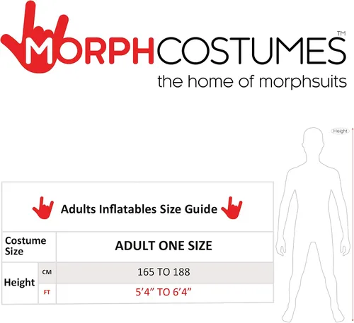 Vista 8 de Morph Adults Inflatable Ride On Dragon Halloween Costumes