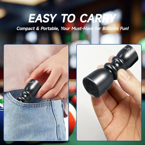 Vista 4 de Herramienta de punta de taco 3 en 1, moldeador profesional de punta de taco de billar, herramienta de accesorios para tacos de billar, raspador