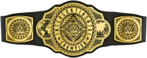 Vista 2 de Mattel Cinturón de título del campeonato WWE, ajustable para juegos de rol de niños