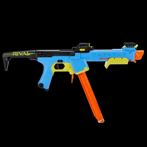 Vista 3 de Nerf Rival Pathfinder XXII-1200 Blaster, Sistema Rival Más Preciso, Mira Ajustable, Cargador de 12 Balas, 12 Nerf Rival Accu-Rounds