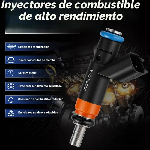 Vista 5 de 8 inyectores de combustible de repuesto para Ram 1500 5.7L 2009-2017 Ram 2500 para: Dodge Charger 5.7L Durango Challenger 2010-2016 2018 para Grand