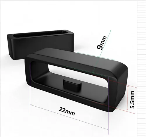Vista 3 de Correa de reloj de 0.866 in para Garmin Forerunner 945 935 220 230 235 620 630 735XT 235Lite Approach S20 S6 S5 Fenix 5, correa de silicona suave