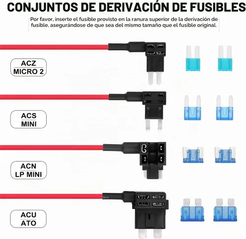 Vista 2 de Pelsee Kit de cable rígido para cámara de salpicadero, kit completo de cable duro tipo C, fusible de cable de 12V-24V a 5V para cámara de tablero