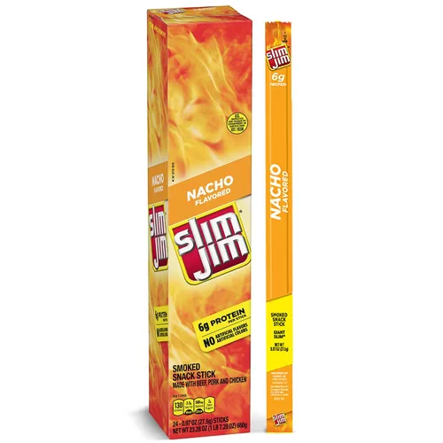 Vista 12 de Slim Jim - Palitos de carne seca ahumada gigante, sabor Teriyaki, 0.97 onzas, 24