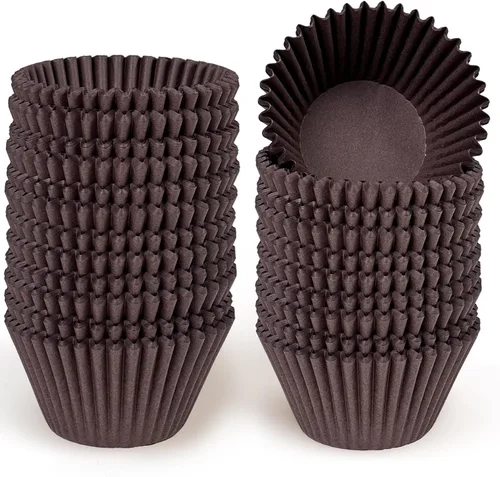 Vista 8 de qiqee 300 unidades de forros para magdalenas jumbo naturales forros para muffins de tamaño jumbo tazas para hornear de papel de tamaño jumbo sin