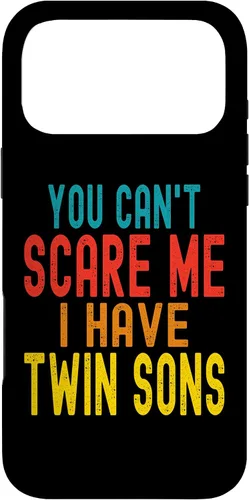 Vista 22 de Vintage You Can't Scare Me I Have Twin Sons Parent Parenting Case for iPhone 16