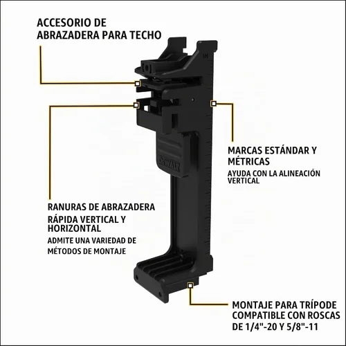 Vista 11 de DEWALT Nivel láser máximo de 20 V, láser de línea cruzada, 3X360, verde, solo herramienta (DCLE34031B)