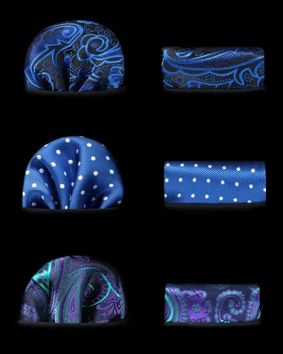 Vista 64 de HISDERN Juego de corbatas extralargas para hombre y pañuelo de bolsillo de 63 pulgadas, colección XL, caja de regalo, corbata, lote de 3