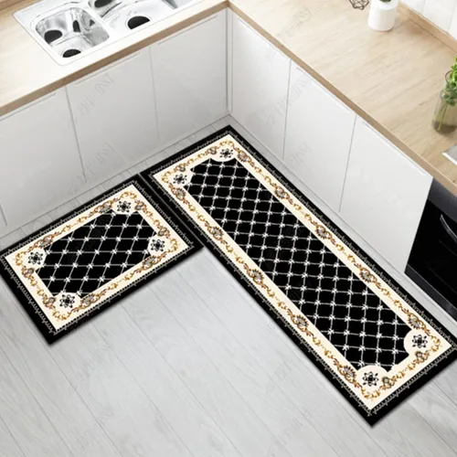 Vista 43 de Alfombras de cocina coloridas para piso, alfombras de cocina antideslizantes, juego de tapetes de cocina de granja, alfombras y tapetes de cocina