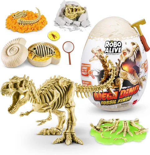 Vista 8 de Robo Alive Mega Dino Fossil Find (Brontosaurios) por ZURU Dig and Discover, STEM, Excavar fósiles prehistóricos, juguetes de dinosaurio, juguetes
