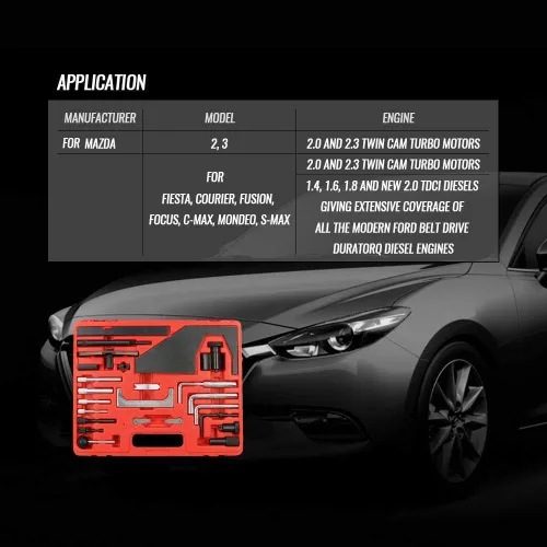Vista 3 de Compatible con la herramienta de sincronización del motor de alineación del árbol de levas Ford Mazda 2.0 2.3