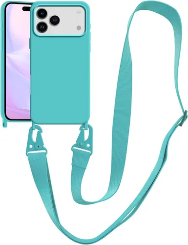Vista 113 de Funda compatible con iPhone 8 Plus, iPhone 7 Plus/6 Plus/6S Plus con cordón, funda cruzada para iPhone con correa ajustable de silicona para iPhone