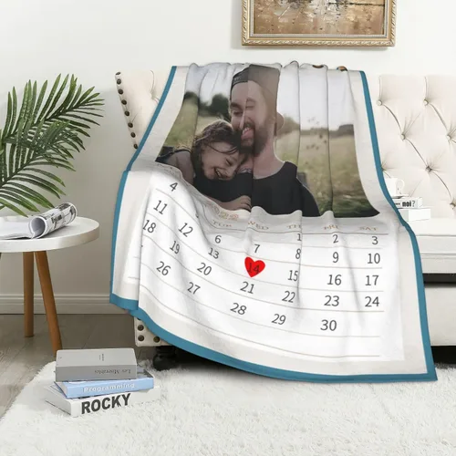 Vista 39 de JCETUNO Regalos personalizados de San Valentín para él y ella, mantas personalizadas con foto, mantas de fotos personalizadas, mantas de fotos