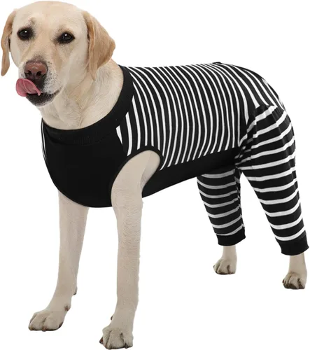 Vista 46 de Kuoser Traje de Cirugía para Perro Hembra Esterilización Macho Castración, Manga de Pierna de Perro para Dejar de Lamer Enterizo Suave para Perro