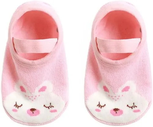 Vista 7 de QandSweet Calcetines antideslizantes para bebés y niñas pequeñas con dibujos animados de 8 a 36 meses