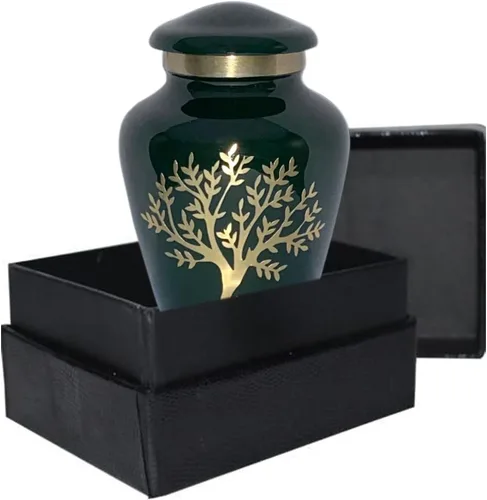 Vista 8 de Tree of Life Urna de cremación grande para cenizas humanas 200 pulgadas cúbicas Urna decorativa para cenizas adultas mujeres y hombres, urnas