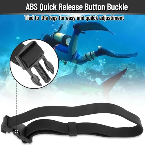 Vista 4 de Correas de cuchillo de buceo, correas de goma de liberación rápida para cuchillos de buceo, cinturón de repuesto para cuchillos de buceo