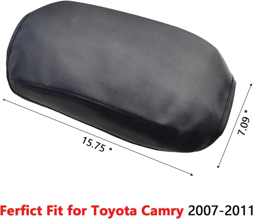 Vista 5 de Funda de reposabrazos adecuada para Toyota Camry 2007-2011 de cuero para consola central reposabrazos almohadilla protectora