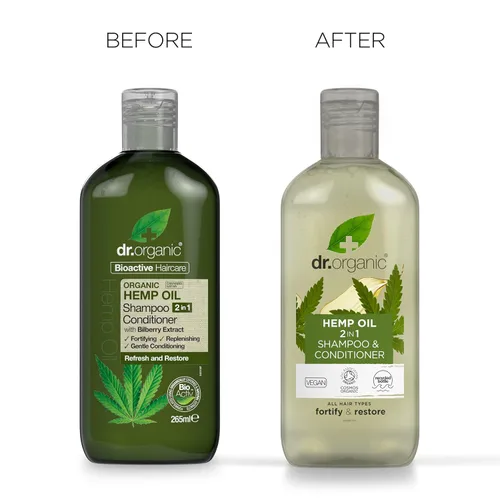 Vista 7 de DR ORGANIC - Champú y acondicionador 2 en 1 de aceite de cáñamo para cabello fino, para hombres y mujeres, natural, vegano, libre de crueldad, sin