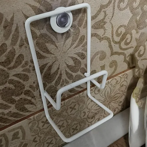 Vista 5 de Géneric Soporte de esponja de cocina, soporte de almacenamiento duradero para fregadero pequeño, organizador de metal, organizador de fregadero