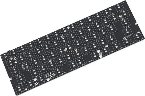 Vista 3 de YMDK GH60 GK61 RGB Controlador independiente de intercambio en caliente Tyce-C ANSI Teclado mecánico Kit de bricolaje Caja de plástico CNC Aluminio