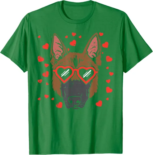 Vista 60 de Camiseta de regalo para perro con cara de pastor alemán, Negro, S