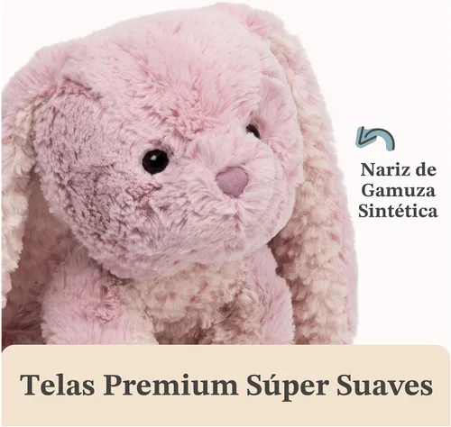 Vista 4 de GUND Cozys Collection Bunny - Juguete sensorial de peluche de 10 pulgadas
