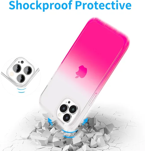 Vista 5 de JJGoo Funda transparente compatible con iPhone 15 Pro, funda de teléfono de TPU suave y transparente, funda antigolpes transparente a prueba