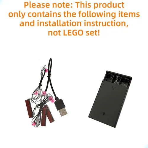 Vista 3 de GEAMENT - Kit de luces LED compatible con LEGO Orquídea, juego de iluminación para el modelo de construcción Creator 10311
