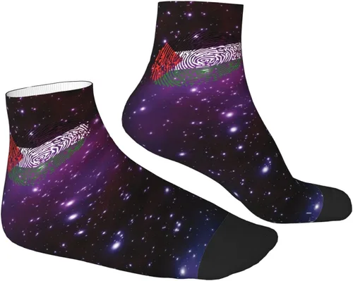 Vista 3 de GDJF Palestinian Dna Palestine Flag Ankle Socks Winter Low Cut Sports Warm Breathable Comfort Casual Socks For Mens And Womens