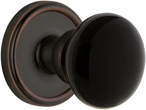 Vista 2 de Grandeur Hardware 852518 Georgetown Roseta con perilla Coventry, tamaño del respaldo: 2.375 pulgadas, peltre antiguo