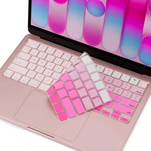 Vista 14 de ProElife Funda de teclado para MacBook Neo de 13 pulgadas A18 Pro A3404 Azul Degradado