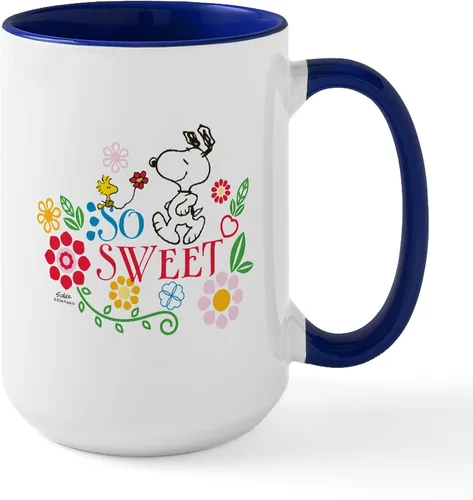 Vista 16 de CafePress SNOOPY Joe Cool - Taza de café de cerámica (15.0 fl oz)
