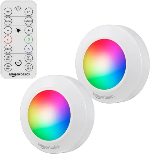 Vista 9 de Amazon Basics Barra de luz LED USB/funciona con pilas, sensor de movimiento giratorio, luces adhesivas, 250 lúmenes, 12 pulgadas, iluminación debajo