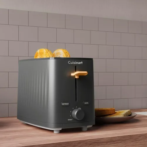Vista 6 de Cuisinart Soho™ Collection - Tostador de 2 rebanadas, 7 ajustes de tostado, función de descongelación, recalentamiento y bagel, almacenamiento Negro