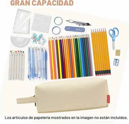 Vista 3 de Fmeida Simple Pencil Case Pouch, Office Supplies Gift for Men Women