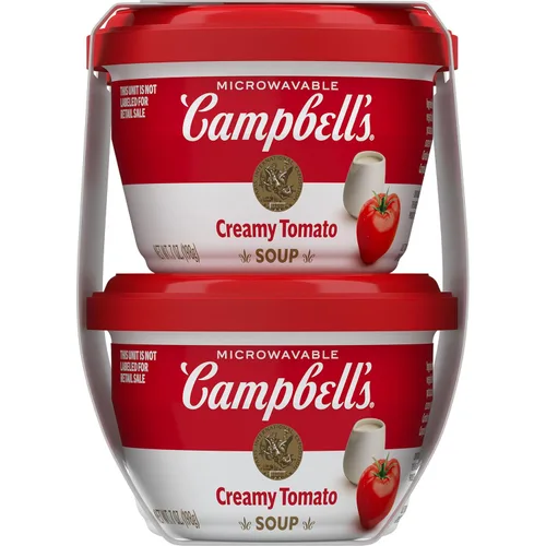 Vista 9 de Campbell's Sopa cremosa de tomate, taza para microondas, 4 unidades (paquete de 4)