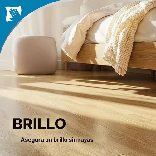 Vista 5 de Weiman Limpiador de pisos de madera dura de un galón y botella exprimible recargable, superficies de madera acabadas