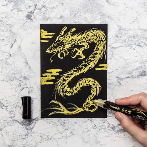 Vista 4 de Pentel XGFH (XGFH-X) Cepillo científico - Oro