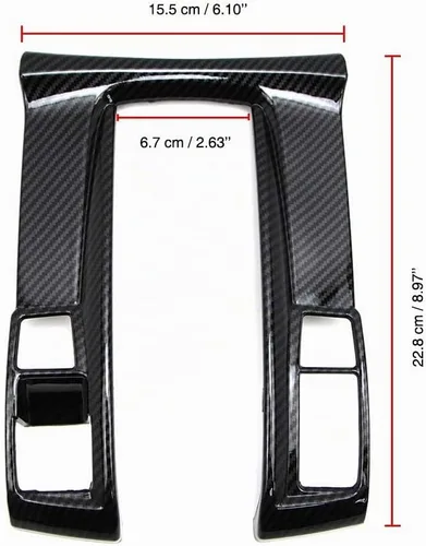 Vista 3 de Dreamseek Cubierta de panel de cambio automático de palanca de cambios para Honda Civic de 10ª generación 2016 2017 2018 2019 2020 2021 Sedan