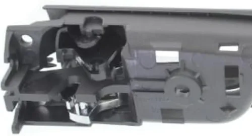 Vista 5 de Para Lexus ES300 2002 2003 Manija de puerta interior delantera, lado del pasajero, bisel negro con palanca cromada Con botón de bloqueo de puerta