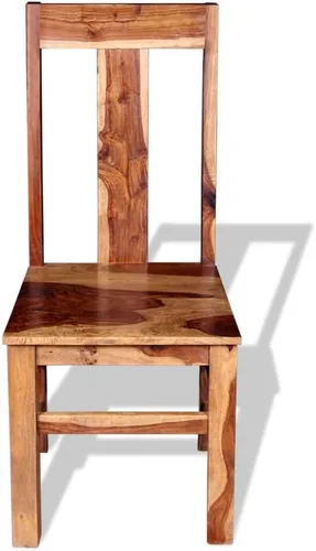 Vista 8 de Juego de 2 sillas de comedor, sillas de comedor de madera, sillas de cocina sin brazos de madera, sillas de comedor de madera para sala de estar
