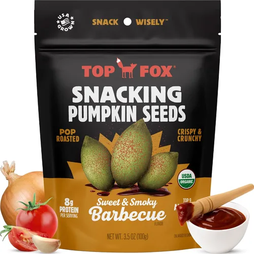 Vista 12 de Top Fox Snacks Semillas de calabaza para comer (Variedad, 3.5 oz) - Snacks sin gluten, snacks de proteínas, snacks keto, paleo y veganos - Tostadas