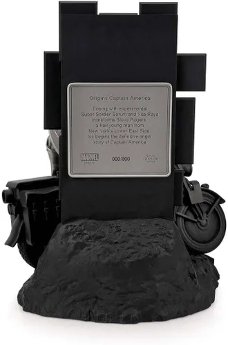 Vista 5 de Royal Selangor Figura de peltre del Capitán América de edición limitada Origins, estatua coleccionable de Marvel, regalo Plata