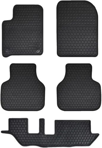 Vista 17 de Alfombrillas para auto a la medida para Dodge Durango 2024-2016, 2016-2024 Jeep Grand Cherokee, (Modelo WK 2022) Alfombrillas de piso de goma